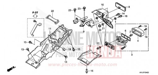 KOTFLUEGEL, HINTEN CBR250RAB de 2011